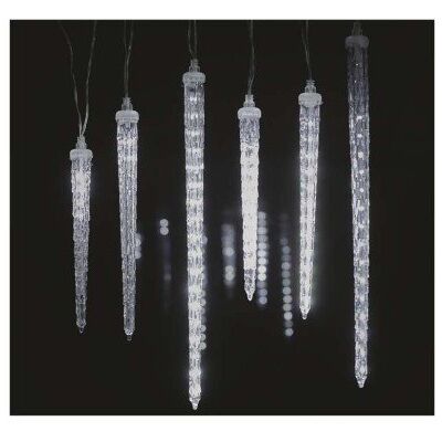 Emos Dekoracje - 160 LED 6x sopel 25 do 40 cm 2 m, zimna biel, IP44 Emos Dekoracje - 160 LED 6x sopel 25 do 40 cm 2 m, zimna biel, IP44