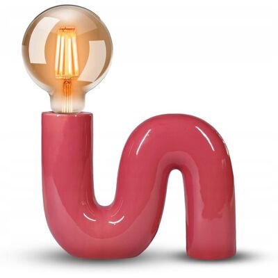 inna (Inny) Designerska lampa biurkowa ceramiczna purpurowa E27 POP SERPENT AVIANO inna (Inny) Designerska lampa biurkowa ceramiczna purpurowa E27 POP SERPENT AVIANO