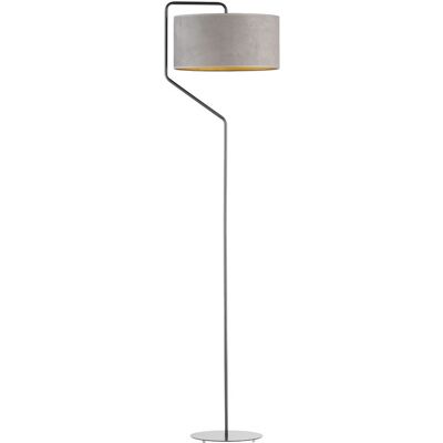 Tesallia Velur - Szary - Złote wnętrze - E27 - Lampa stojąca Tesallia Velur - Szary - Złote wnętrze - E27 - Lampa stojąca