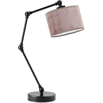 LYSNE Designerska Lampka Nocna Z Welurowym Kloszem Asmara Velur, Różowy LYSNE Designerska Lampka Nocna Z Welurowym Kloszem Asmara Velur, Różowy