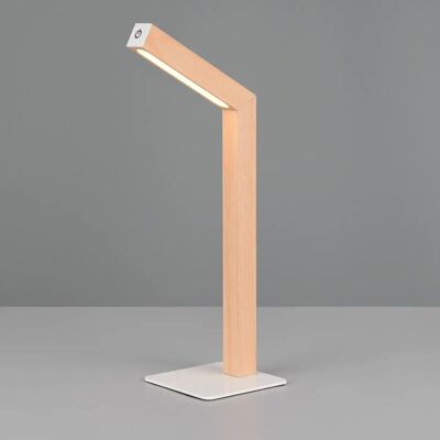 RL Light Drewniana lampa stołowa SKIP R55951135 LED 2W 3000K drewniany biały RL Light Drewniana lampa stołowa SKIP R55951135 LED 2W 3000K drewniany biały
