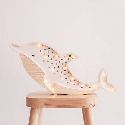 roomGAGA Drewniana Lampka Delfin roomGAGA Drewniana Lampka Delfin