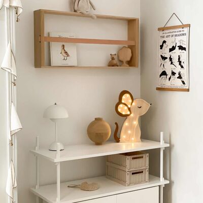 roomGAGA Drewniana Lampka Myszka - Widoczne Drewno roomGAGA Drewniana Lampka Myszka - Widoczne Drewno