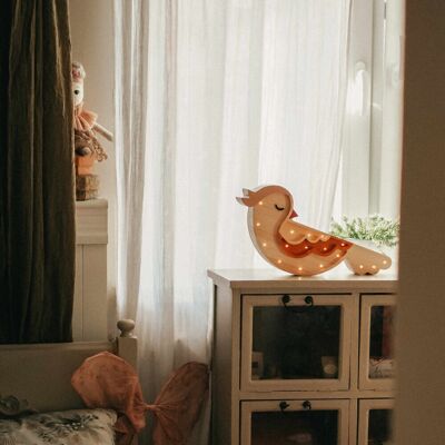 roomGAGA Drewniana Lampka Ptaszek - Widoczne Drewno roomGAGA Drewniana Lampka Ptaszek - Widoczne Drewno