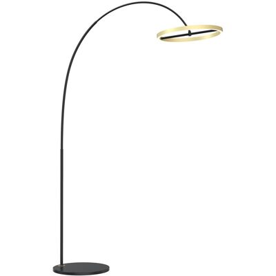 Wofi Duża lampa stojaca LED MALTA złoty okrągły klosz barwa CIEPŁA 180cm Wofi Duża lampa stojaca LED MALTA złoty okrągły klosz barwa CIEPŁA 180cm