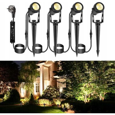 Inny producent ECOWHO Oświetlenie Ogrodowe LED 12V 3W IP65 4 Sztuki Inny producent ECOWHO Oświetlenie Ogrodowe LED 12V 3W IP65 4 Sztuki