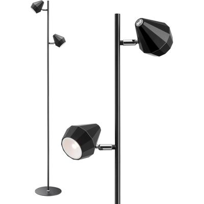 EDISHINE Lampa podłogowa LED z obrotową głowicą, ściemniana, czarna EDISHINE Lampa podłogowa LED z obrotową głowicą, ściemniana, czarna