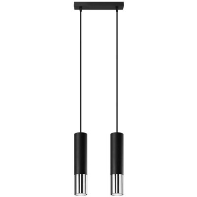 Iga Elegancka Lampa Wisząca LORENA 2 Czarny/ Złoto Iga Elegancka Lampa Wisząca LORENA 2 Czarny/ Złoto