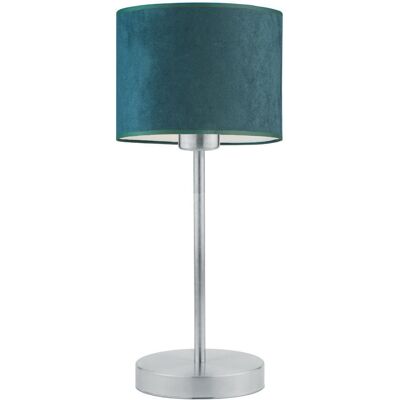 LYSNE Elegancka Lampka Nocna Z Welurowym Kloszem Nicea Velur, Zieleń Butelkowa LYSNE Elegancka Lampka Nocna Z Welurowym Kloszem Nicea Velur, Zieleń Butelkowa