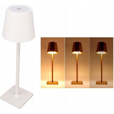 Inny producent Elegancka Nowoczesna Lampa Stołowa Led Bezprzewodowa Sterowanie Dotykowe Biała Inny producent Elegancka Nowoczesna Lampa Stołowa Led Bezprzewodowa Sterowanie Dotykowe Biała