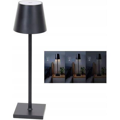 Inny producent Elegancka Nowoczesna Lampa Stołowa Led Bezprzewodowa Sterowanie Dotykowe Czarna Inny producent Elegancka Nowoczesna Lampa Stołowa Led Bezprzewodowa Sterowanie Dotykowe Czarna