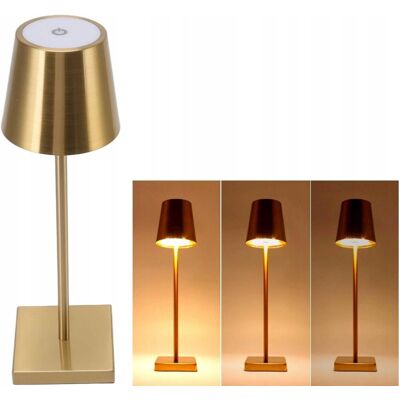 Anytech Elegancka Nowoczesna Lampa Stołowa Led Bezprzewodowa Sterowanie Dotykowe Złota Anytech Elegancka Nowoczesna Lampa Stołowa Led Bezprzewodowa Sterowanie Dotykowe Złota