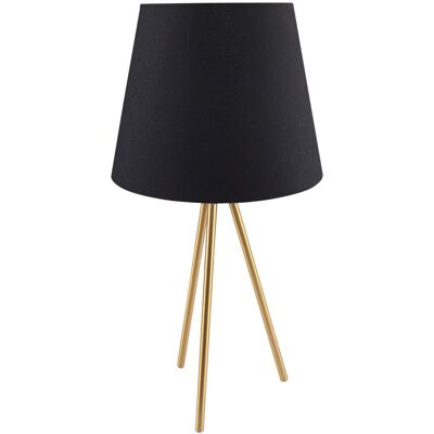 Sanico Electronics Polska Sanico Goldlux ELENA 1xE27 lampa stołowa czarno złota IP20 - 325846 Sanico Electronics Polska Sanico Goldlux ELENA 1xE27 lampa stołowa czarno złota IP20 - 325846