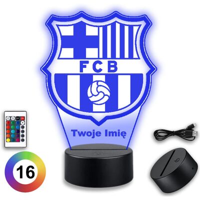 Koala Wood FC Barcelona Gadżety Piłka Nożna Lampka Nocna Lampka Biurkowa Imię Prezent Koala Wood FC Barcelona Gadżety Piłka Nożna Lampka Nocna Lampka Biurkowa Imię Prezent