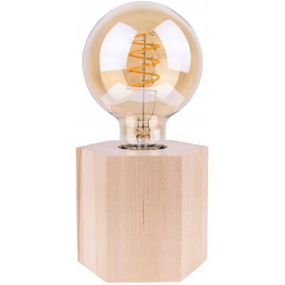Spot Light Fofi Lampa stołowa 1xE27 Max.25W Brzoza/Czarny Kabel PVC Spot Light Fofi Lampa stołowa 1xE27 Max.25W Brzoza/Czarny Kabel PVC