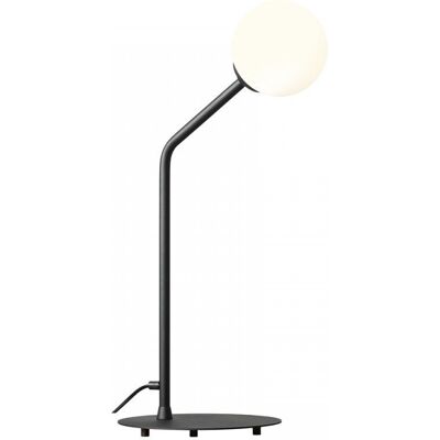 Gabinetowa lampa PURE 1064B1 Aldex biurkowa kula szklana czarna Gabinetowa lampa PURE 1064B1 Aldex biurkowa kula szklana czarna