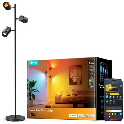 Govee H60B2 Tree Floor Lamp Lampa podłogowa RGBWWIC, 1500lm, 2.4GHz Wi-Fi + Bluetooth Govee H60B2 Tree Floor Lamp Lampa podłogowa RGBWWIC, 1500lm, 2.4GHz Wi-Fi + Bluetooth