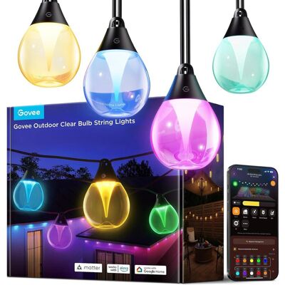 Govee Łańcuch Świetlny Led 15M Rgbwic 1200 Lm Na Zewnątrz Govee Łańcuch Świetlny Led 15M Rgbwic 1200 Lm Na Zewnątrz