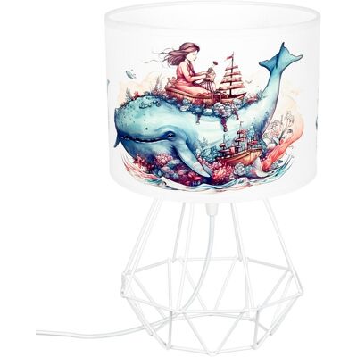 Inny producent HEXE OCEAN Lampa dziecięca stojąca biurkowa 1 x E27 0926 Inny producent HEXE OCEAN Lampa dziecięca stojąca biurkowa 1 x E27 0926