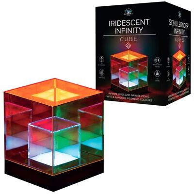Aurora Hipnotyzująca Lampa Infinity Kwadraty Sześciany Lampka Nocna Kolorowa Aurora Hipnotyzująca Lampa Infinity Kwadraty Sześciany Lampka Nocna Kolorowa