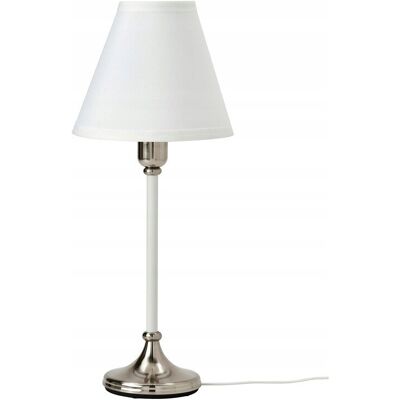 IKEA FLYGHÖJD Lampa stołowa biały, niklowana 16 W IKEA FLYGHÖJD Lampa stołowa biały, niklowana 16 W