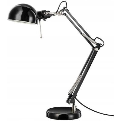 IKEA FORSA LAMPKA BIURKOWA LAMPA NA BIURKO CZARNA IKEA FORSA LAMPKA BIURKOWA LAMPA NA BIURKO CZARNA