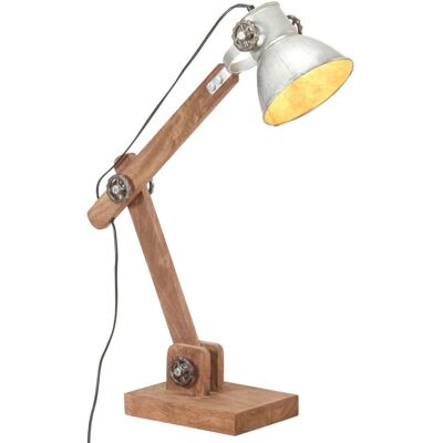 VMP Industrialna lampa stołowa, srebrna, okrągła, 58x18x90 cm, E27 VMP Industrialna lampa stołowa, srebrna, okrągła, 58x18x90 cm, E27