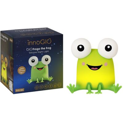 INNOGIO Silikonowa lampka nocna GIOFROGO Żaba, GIO-165 INNOGIO Silikonowa lampka nocna GIOFROGO Żaba, GIO-165