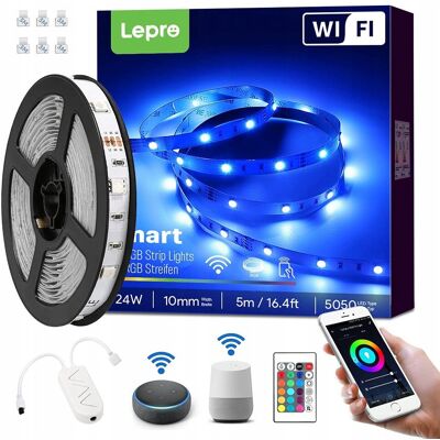 Inny producent Inteligentna taśma LED Lepro 5M WIFI 10 mm Inny producent Inteligentna taśma LED Lepro 5M WIFI 10 mm