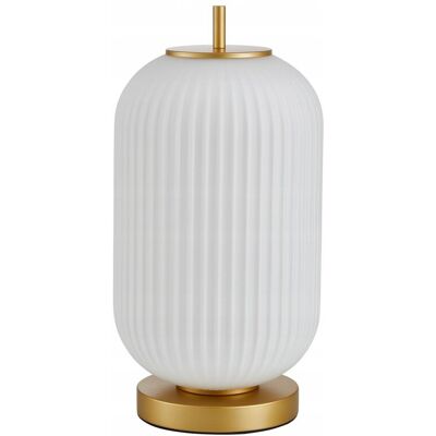 ItaLux Lampa stołowa OLMETO E27 - złoty/biały ItaLux Lampa stołowa OLMETO E27 - złoty/biały