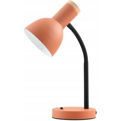 ItaLux Lampka biurkowa SENZA E27 - czarny/pomarańczowy ItaLux Lampka biurkowa SENZA E27 - czarny/pomarańczowy