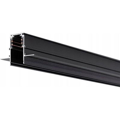 ItaLux Szyna magnetyczna podtynkowa 1-fazowa ITALUX 1m 48V - czarny ItaLux Szyna magnetyczna podtynkowa 1-fazowa ITALUX 1m 48V - czarny