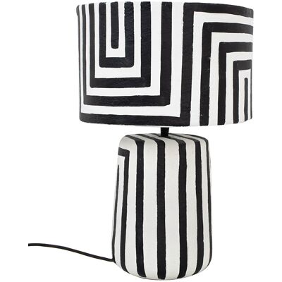 Kare Design KARE lampa stołowa STRISCE 44 cm biało-czarna Kare Design KARE lampa stołowa STRISCE 44 cm biało-czarna