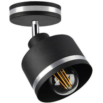 Candellux Lighting Kinkiet Czarny+Chrom Lampa Ścienna/Sufitowa Wama 91-00415 Candellux Lighting Kinkiet Czarny+Chrom Lampa Ścienna/Sufitowa Wama 91-00415