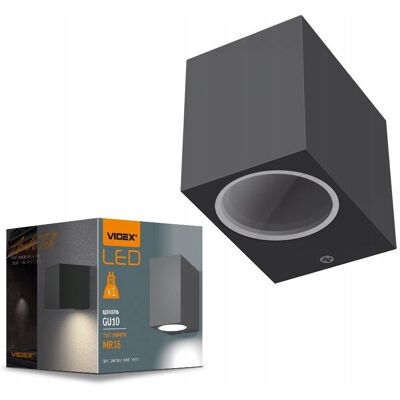 Kinkiet lampa oprawa elewacyjna LED Videx GU10 IP54 Ciemno szary Kinkiet lampa oprawa elewacyjna LED Videx GU10 IP54 Ciemno szary