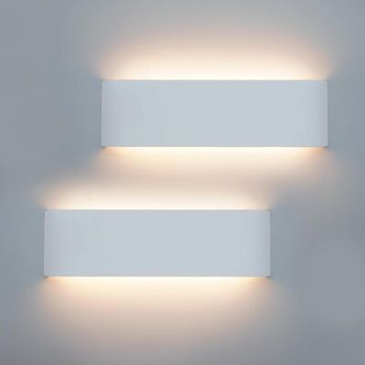 Inny producent Kinkiet Lampa ścienna LED 3000K 12W Białe 30cm - KLIGHTEN - zestaw 2 szt. Inny producent Kinkiet Lampa ścienna LED 3000K 12W Białe 30cm - KLIGHTEN - zestaw 2 szt.