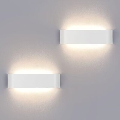 Inny producent Kinkiet Lampa ścienna LED 6000K 12W Białe 30cm - KLIGHTEN - zestaw 2 szt. Inny producent Kinkiet Lampa ścienna LED 6000K 12W Białe 30cm - KLIGHTEN - zestaw 2 szt.