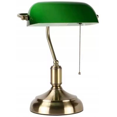 Inny producent Klasyczna LAMPA BANKIERSKA ZIELONA MAD DOT MOSIĄDZ BIURKOWA E27 Inny producent Klasyczna LAMPA BANKIERSKA ZIELONA MAD DOT MOSIĄDZ BIURKOWA E27