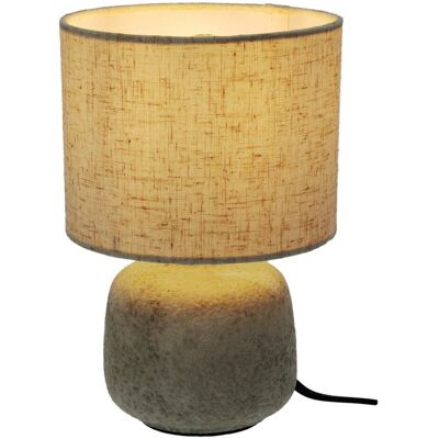 Koopman Klasyczna Lampa Stołowa Beżowa Ceramiczna Z Lnianym Abażurem 21,5 Cm Do Sypialni I Biura Koopman Klasyczna Lampa Stołowa Beżowa Ceramiczna Z Lnianym Abażurem 21,5 Cm Do Sypialni I Biura