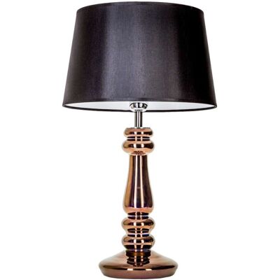 Klasyczna LAMPKA biurkowa PETIT TRIANON L051261249 4Concepts abażurowa LAMPA stołowa miedź czarna Klasyczna LAMPKA biurkowa PETIT TRIANON L051261249 4Concepts abażurowa LAMPA stołowa miedź czarna