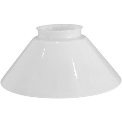 Huta Klosz szklany daszek opalowy 4310 - śr. 150/57 mm - biały błyszczący Huta Klosz szklany daszek opalowy 4310 - śr. 150/57 mm - biały błyszczący