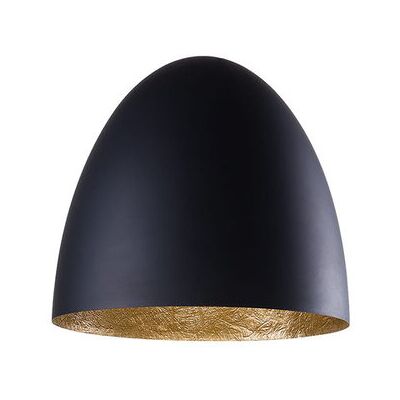 Klosz do lampy wiszącej do salonu jajo czarno-złoty Nowodvorski EGG Klosz do lampy wiszącej do salonu jajo czarno-złoty Nowodvorski EGG