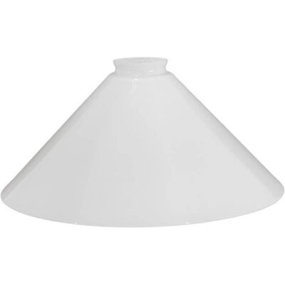 Huta Klosz szklany daszek opalowy 4321 - śr. 300/58 mm - biały błyszczący Huta Klosz szklany daszek opalowy 4321 - śr. 300/58 mm - biały błyszczący
