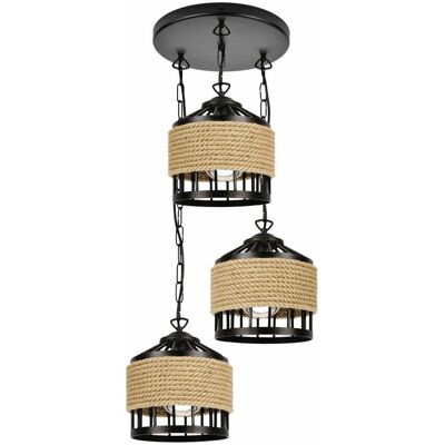 Inny producent KOLOSEUM 3 Lampa wisząca czarna Inny producent KOLOSEUM 3 Lampa wisząca czarna