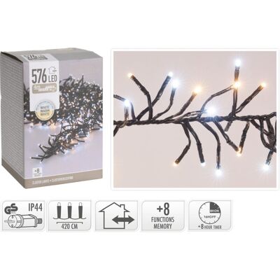 Koopman, LAMPKI CHOINKOWE ŁAŃCUCH ŚWIETLNY 576 LED TIMER ZIMNY CIEPŁY BIAŁY Koopman, LAMPKI CHOINKOWE ŁAŃCUCH ŚWIETLNY 576 LED TIMER ZIMNY CIEPŁY BIAŁY
