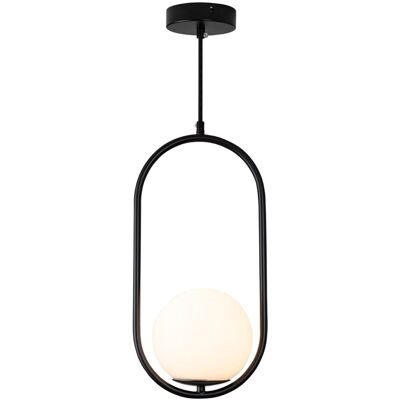 Step Into Design Kuchenna lampa wisząca COSTA SOLO DP0001A-400 black Step metal szkło ramka czarna Step Into Design Kuchenna lampa wisząca COSTA SOLO DP0001A-400 black Step metal szkło ramka czarna
