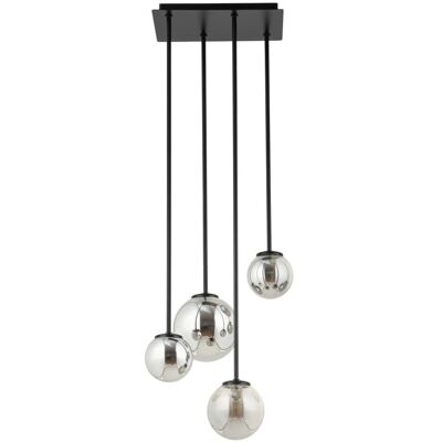 Kulista lampa sufitowa do salonu Tulia 33502 Sigma szklana czarna szara Kulista lampa sufitowa do salonu Tulia 33502 Sigma szklana czarna szara