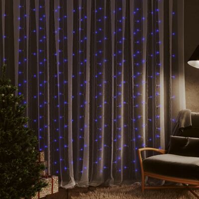 VMP Kurtyna lampek, 3x3m, 300 niebieskich diod LED, 8 funkcji VMP Kurtyna lampek, 3x3m, 300 niebieskich diod LED, 8 funkcji