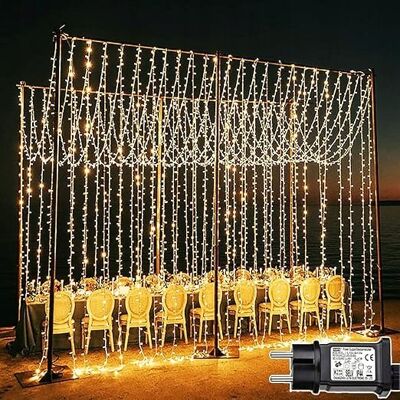 Inny producent KURTYNA ŚWIETLNA 6x3 m 600 LED 8 TRYBÓW OŚWIETLENIE ŚWIĄTECZNE IP65 Inny producent KURTYNA ŚWIETLNA 6x3 m 600 LED 8 TRYBÓW OŚWIETLENIE ŚWIĄTECZNE IP65