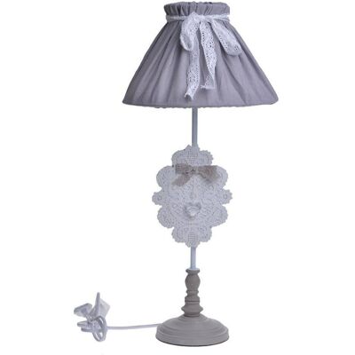 UPOMINKARNIA Lampa beżowo biała materiałowy klosz duża UPOMINKARNIA Lampa beżowo biała materiałowy klosz duża